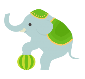 circus_elephant_Illust_4114